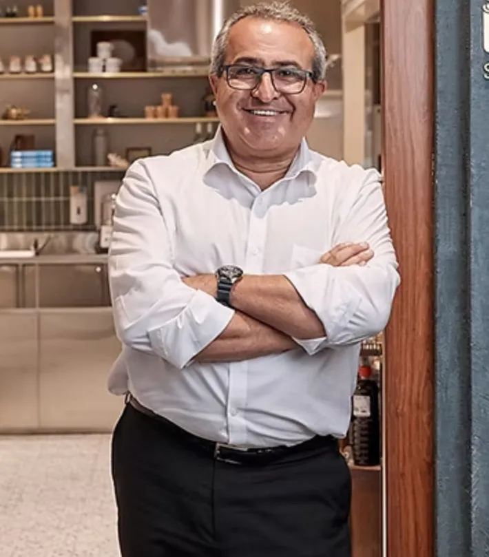 Steve Costi at one of his seafood stores